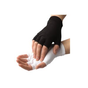 White Half-Finger Nylon Gloves