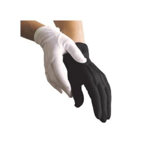 White Wrist-Length Gloves - Cotton