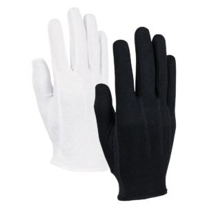 White Cotton Gloves Wrist Length
